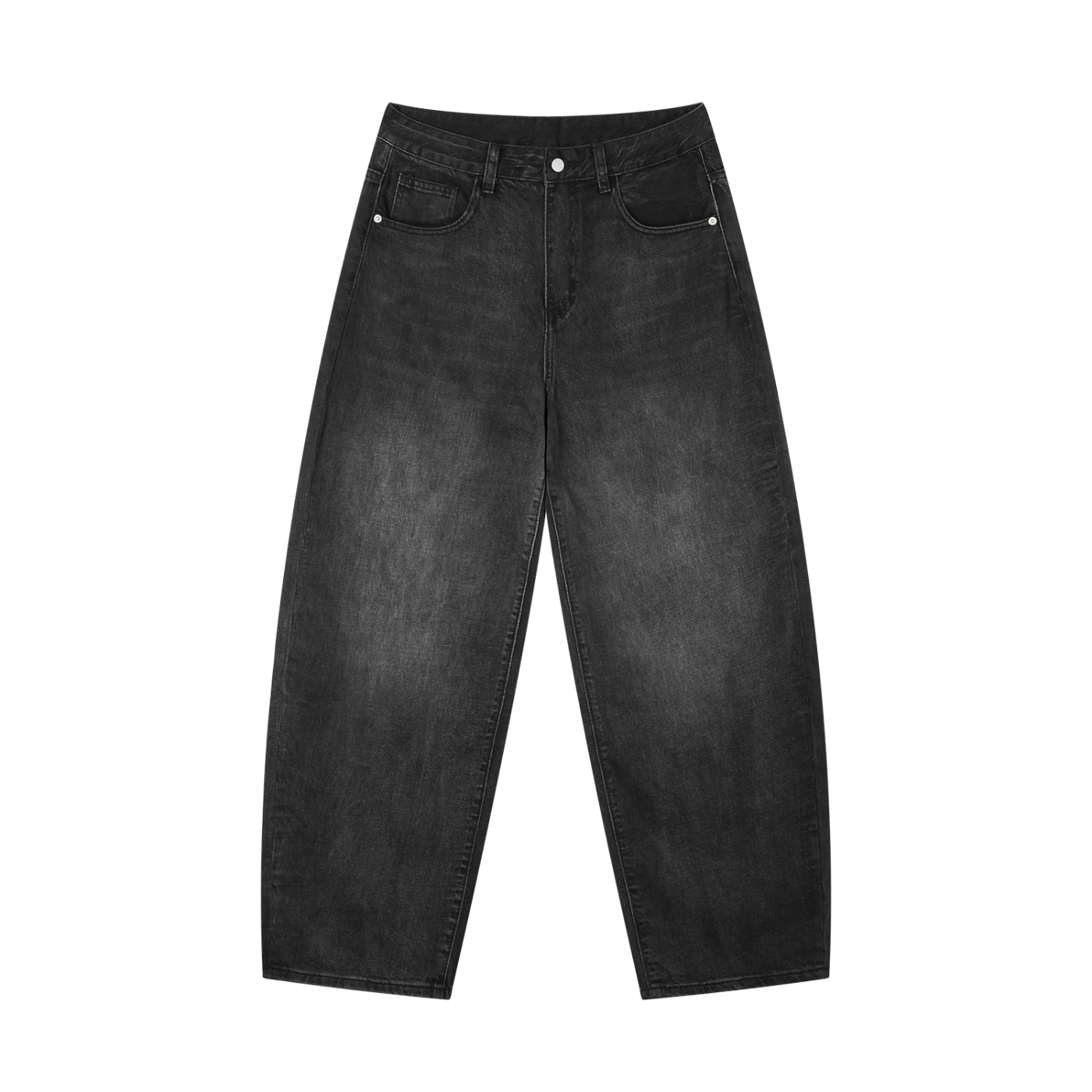 Ruff-Hydes Men's Sunfade Vintage Wash Barrel Leg Jeans — Black | Eaton Brothers