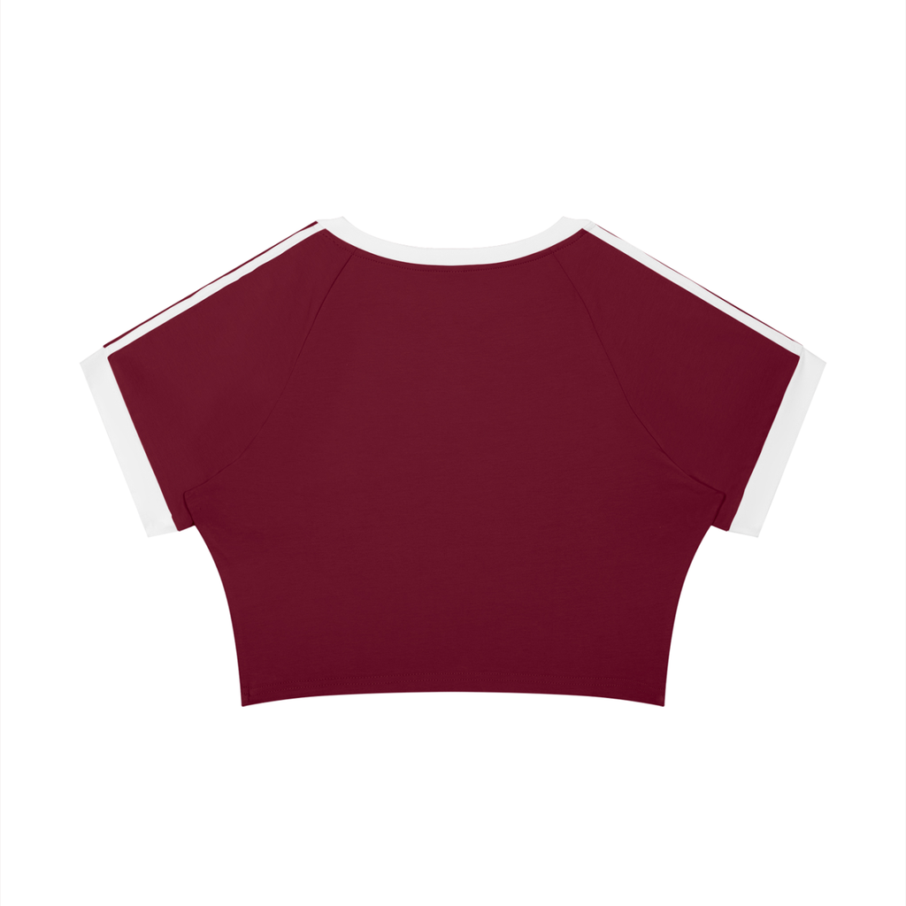 Women's Raglan Crop T-Shirt — Funny Donkey Design