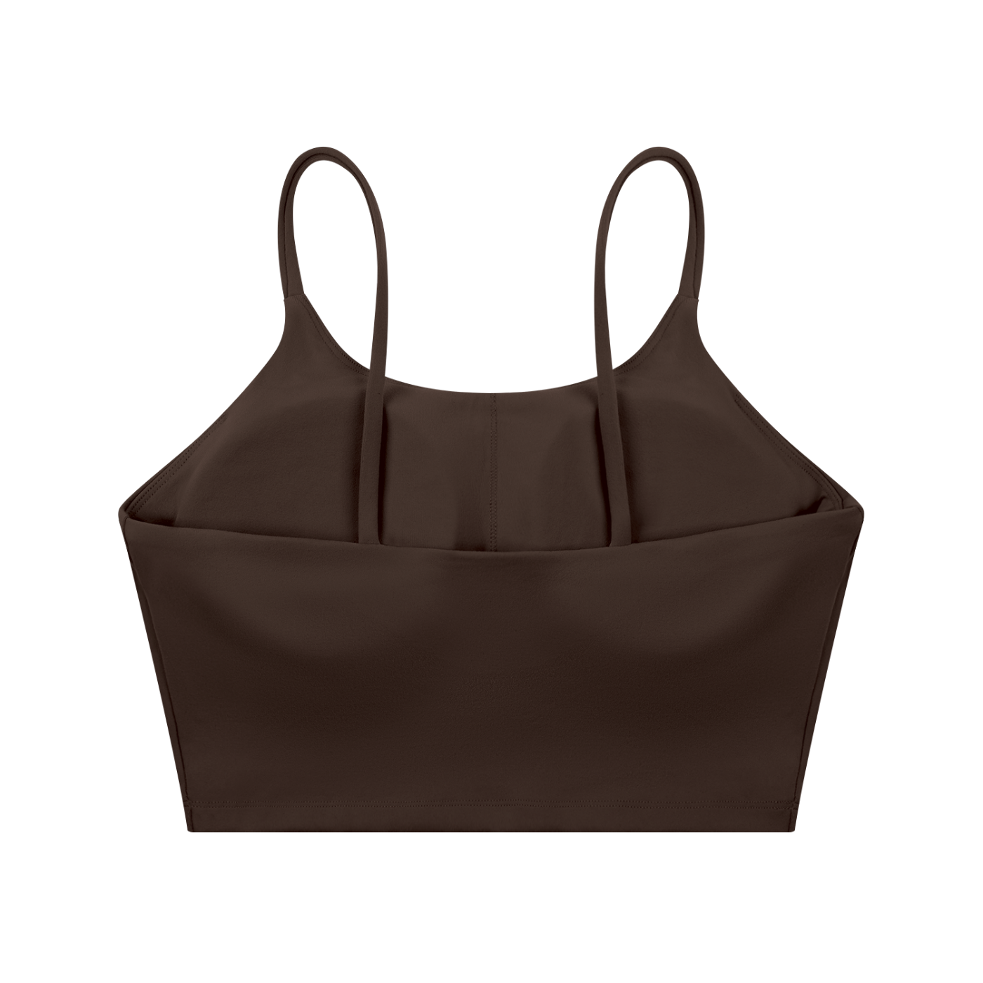 Spaghetti Strap Yoga Sports Bra (COFFEE)