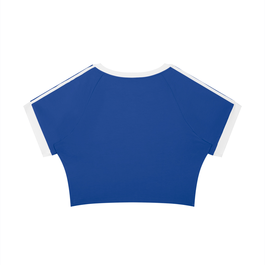 Women's Raglan Crop T-Shirt — Funny Donkey Design