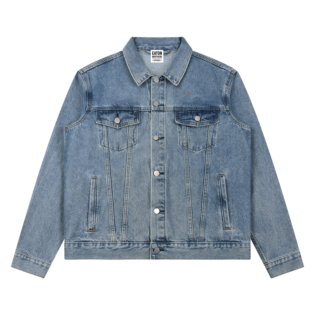 Unisex Vintage Wash Ruff-Hyde Denim Jacket