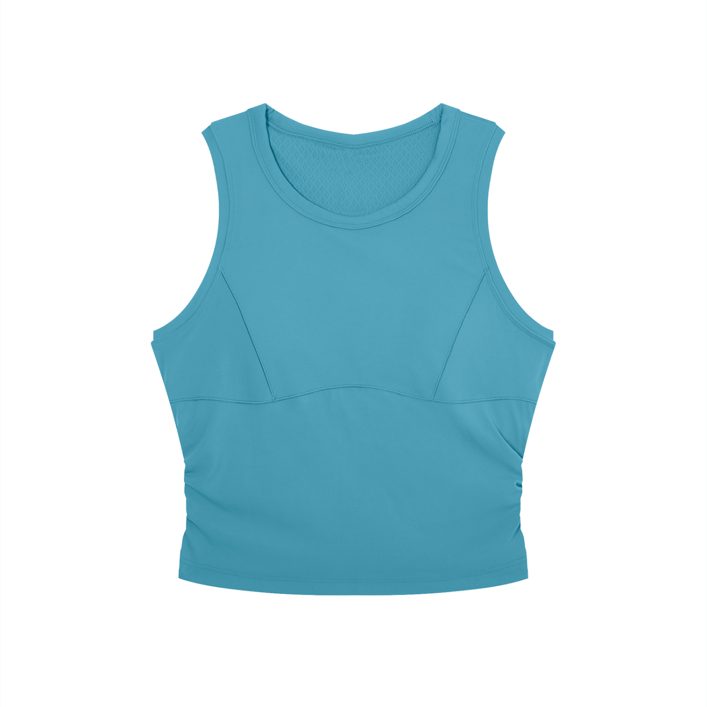 Women’s Crewneck Yoga Tank Top (LAKE BLUE)