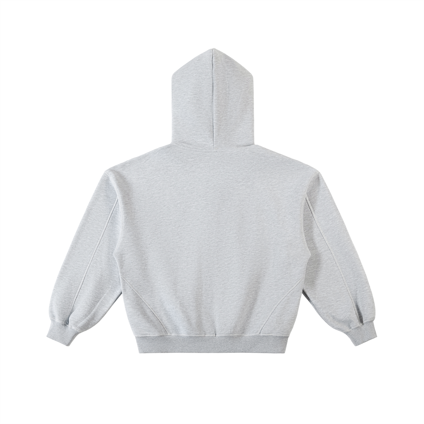 Contrast-Stitched Boxy Fleece Zip Hoodie (Eaton Brothers print)