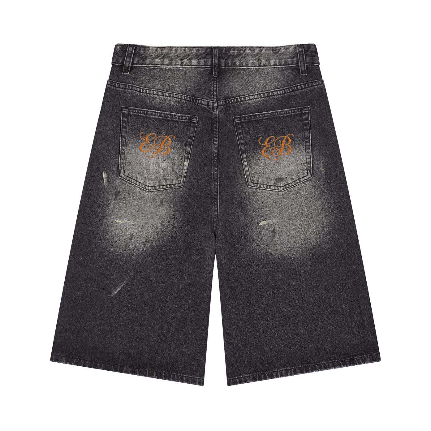 Men's Vintage Wash Wide Leg Denim Shorts — Eaton Brothers — Ruff Hydes