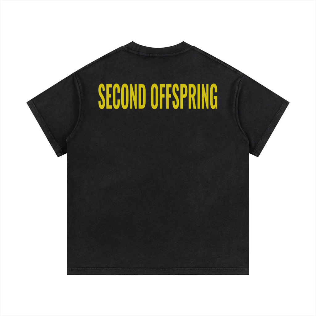 Vintage Wash Cotton T-Shirt (SECOND OFFSPRING PRINT)