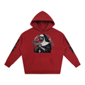 Oversize Fleeced Hoodie- Gothic Punk Mechanical Nun- design