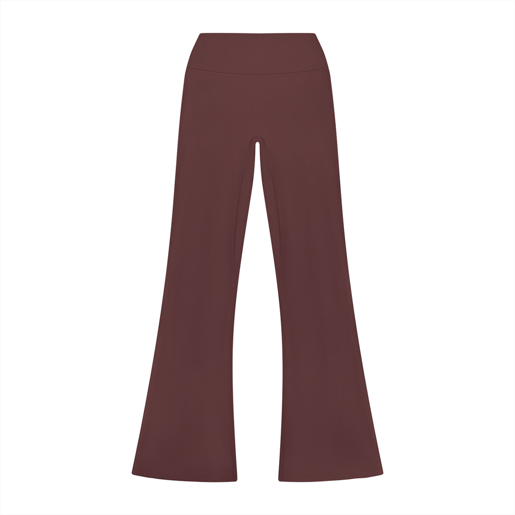 Women’s High Rise Flared Leggings (PLUM PURPLE