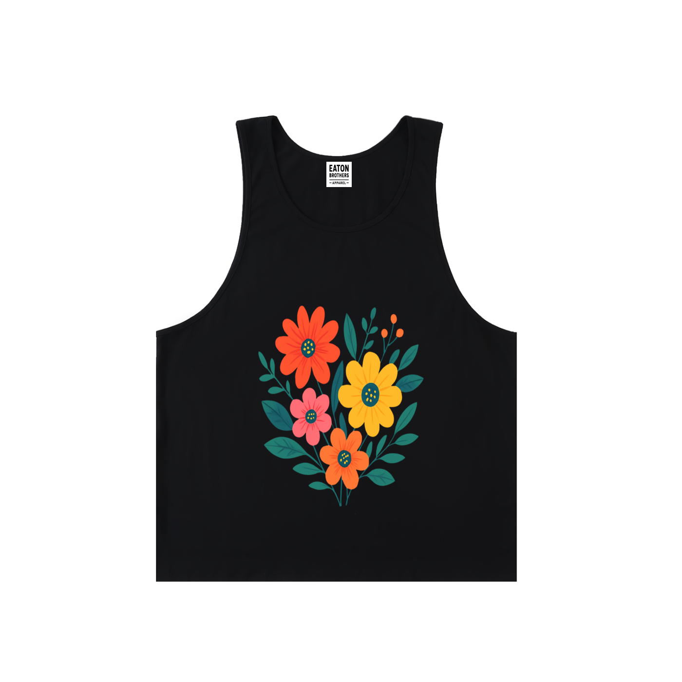 Unisex Loose Tank Top (FLORAL DESIGN PRINT)