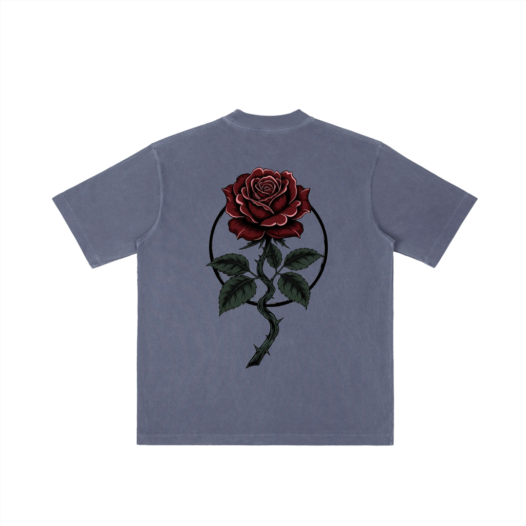Vintage Wash Drop Shoulder T-Shirt — Love Birds Design | Eaton Brothers