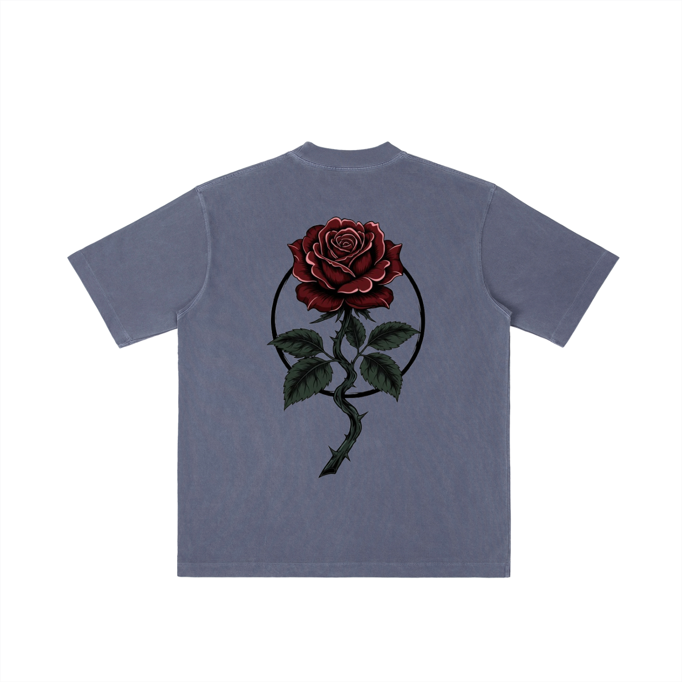 Vintage Wash Drop Shoulder T-Shirt — Love Birds Design | Eaton Brothers