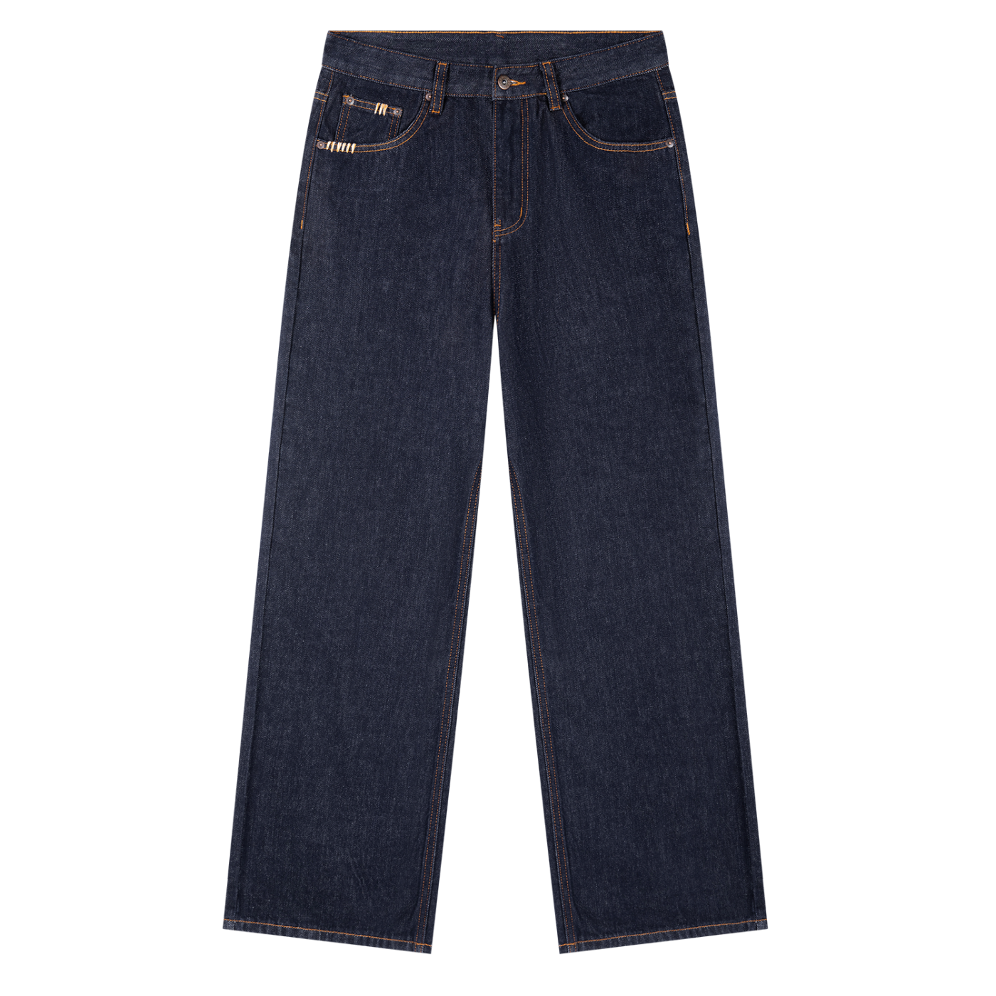 Ruff-Hydes Heavyweight Straight Leg Denim Jeans — Navy Blue | Eaton Brothers