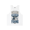 Unisex Loose Tank Top- Week-End Forecast/Fishing Design.