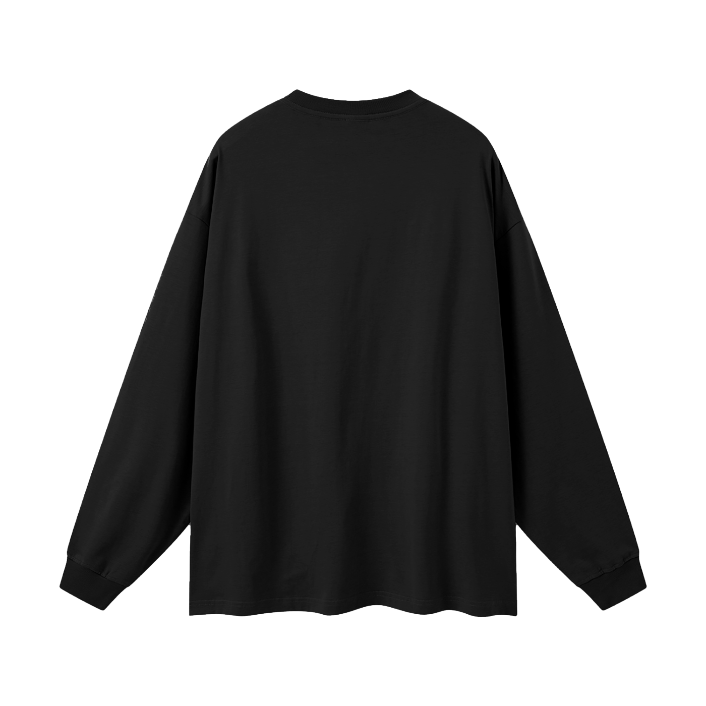 Oversized Unisex Long Sleeve T-Shirt- Urban Bloom Design (watermelon-red)