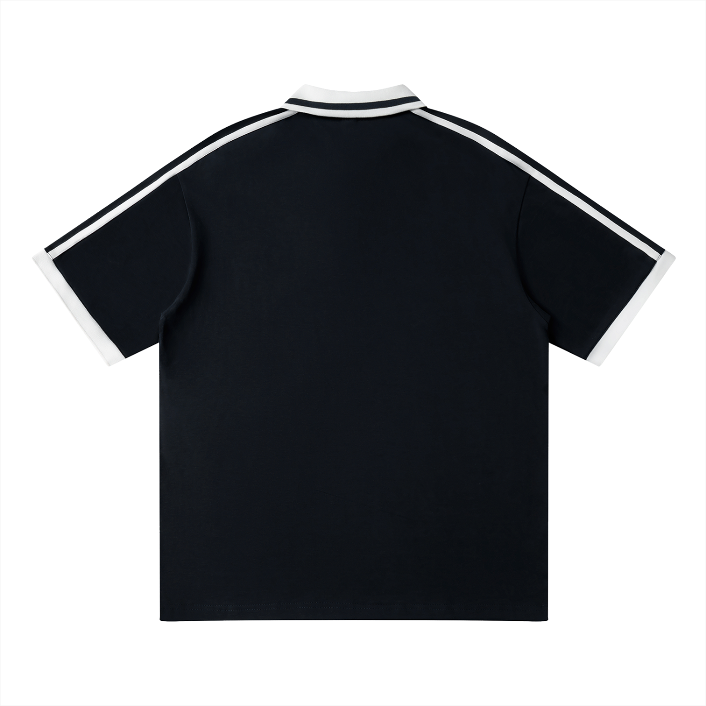Unisex Contrast Piping Polo Shirt- EB Monogram
