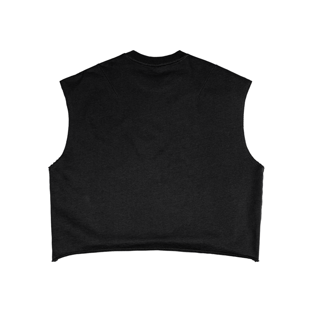 French Terry Boxy Tank Top — Cosmic 8-Ball Design | Eaton Brothers