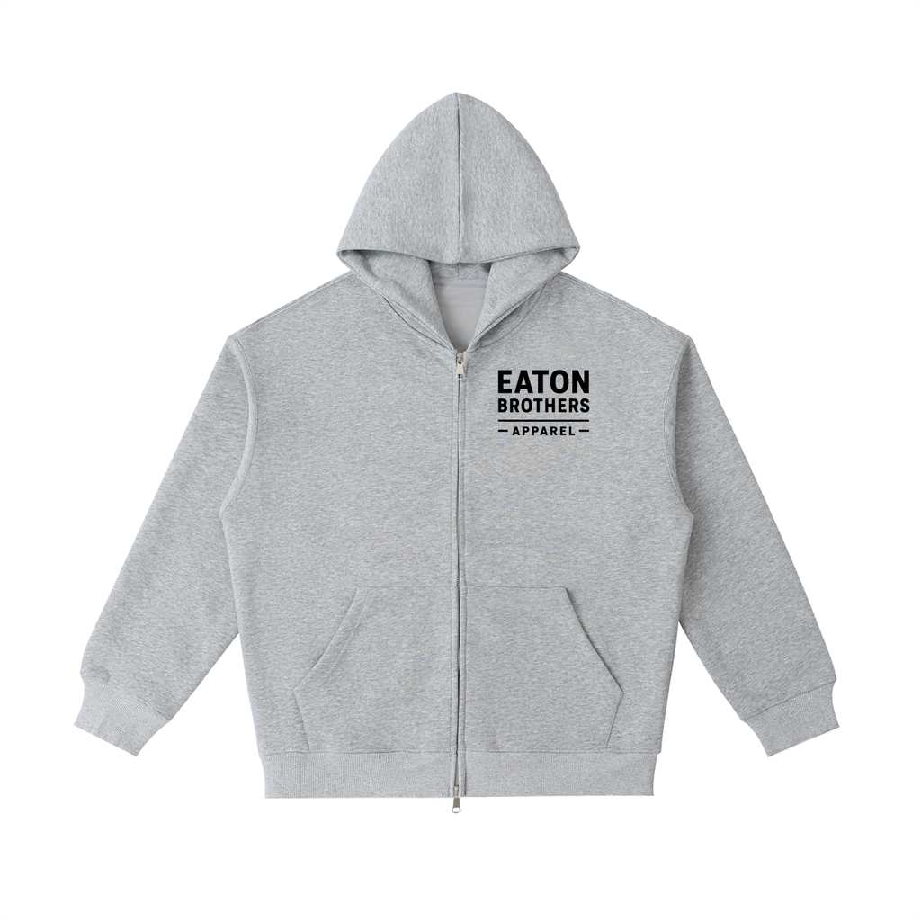 Essential Heavyweight Pocket Hoodie- (Eaton Brothers print)