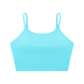 Spaghetti Strap Yoga Sports Bra (LAKE BLUE)