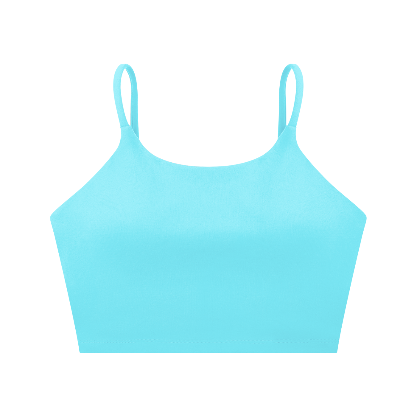 Spaghetti Strap Yoga Sports Bra (LAKE BLUE)