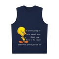 Men’s Oversized Cotton Tank Top-Tweety Bird Funny-print