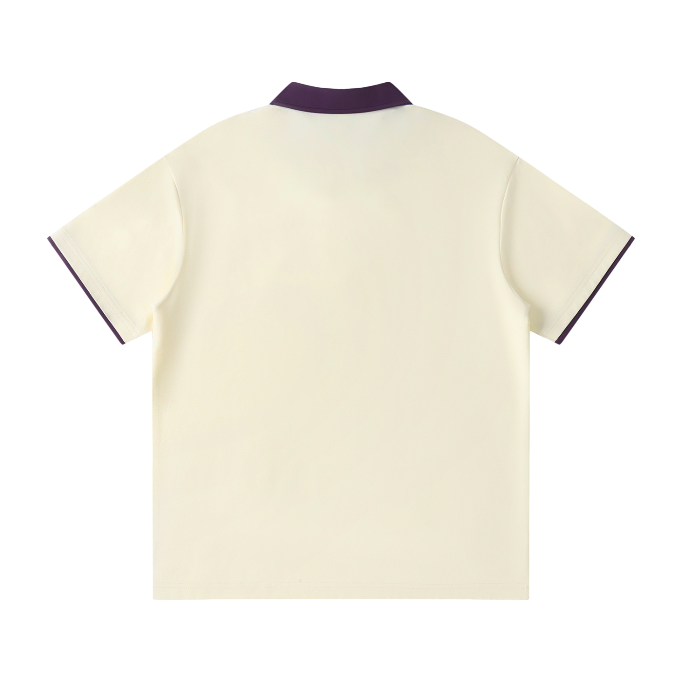 Contrast Collar Raglan Polo Shirt- EB Monogram