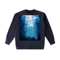 Essential Heavyweight Crewneck Sweatshirt (UNDERWATER ABSTRACT PRINT)