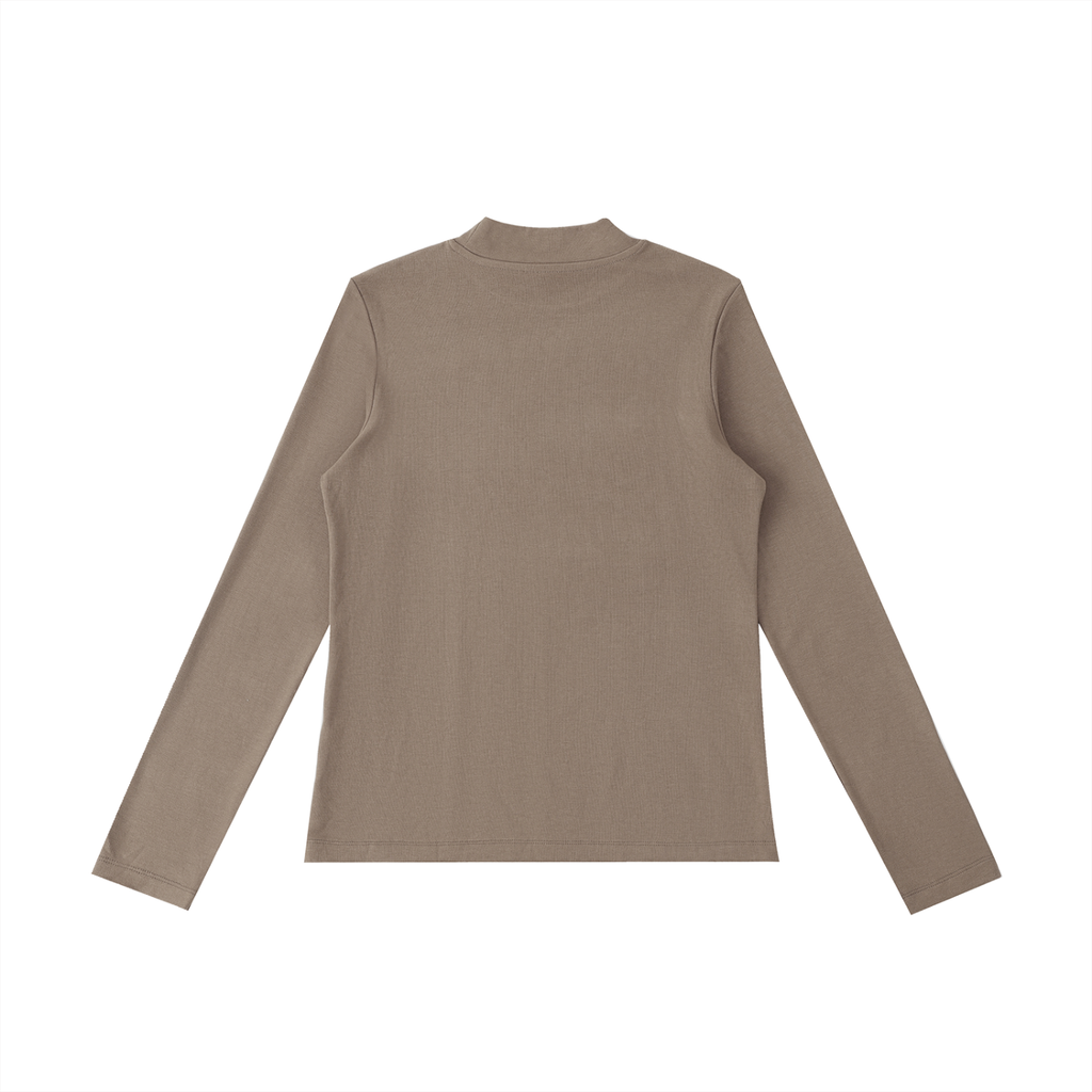 Essential Mock Neck Long Sleeve T-Shirt (CALIFORNIA PRINT)