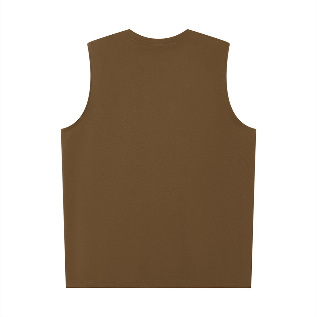 Men’s Oversized Cotton Tank Top- Week-End Forecast/Fishing Design
