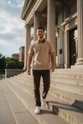 Contrast Collar Raglan Polo Shirt — EB Monogram | Eaton Brothers