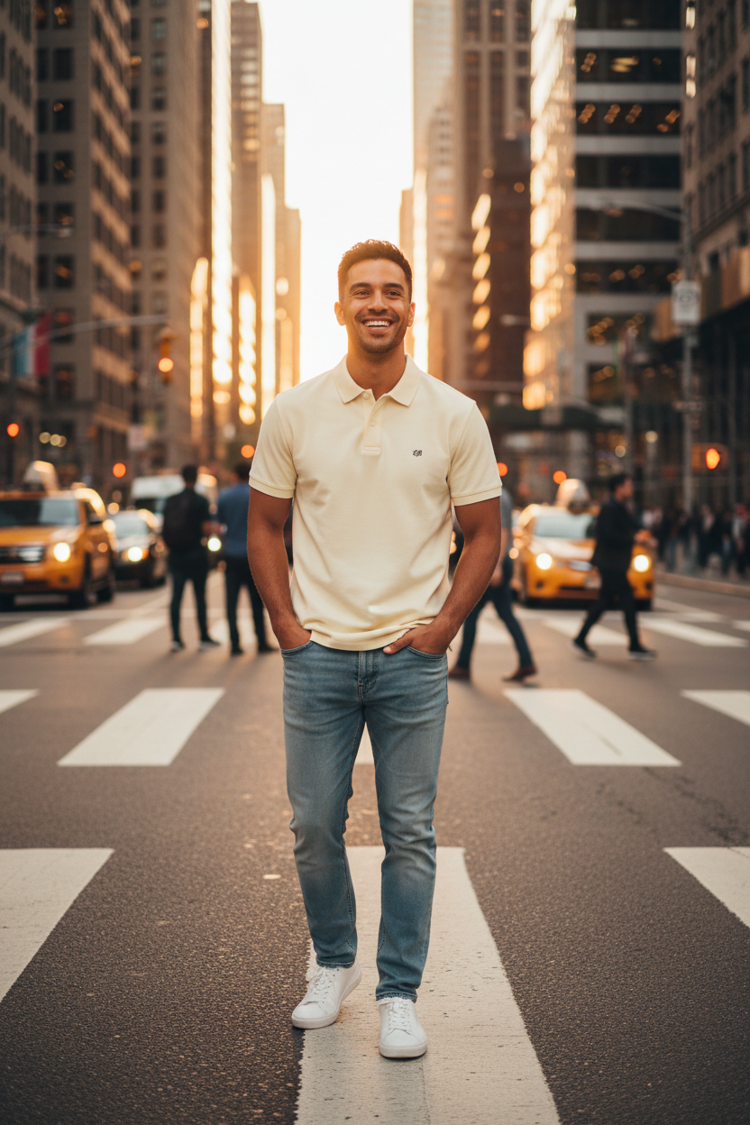 Drop Shoulder Short-Sleeve Polo Shirt — EB Monogram | Eaton Brothers