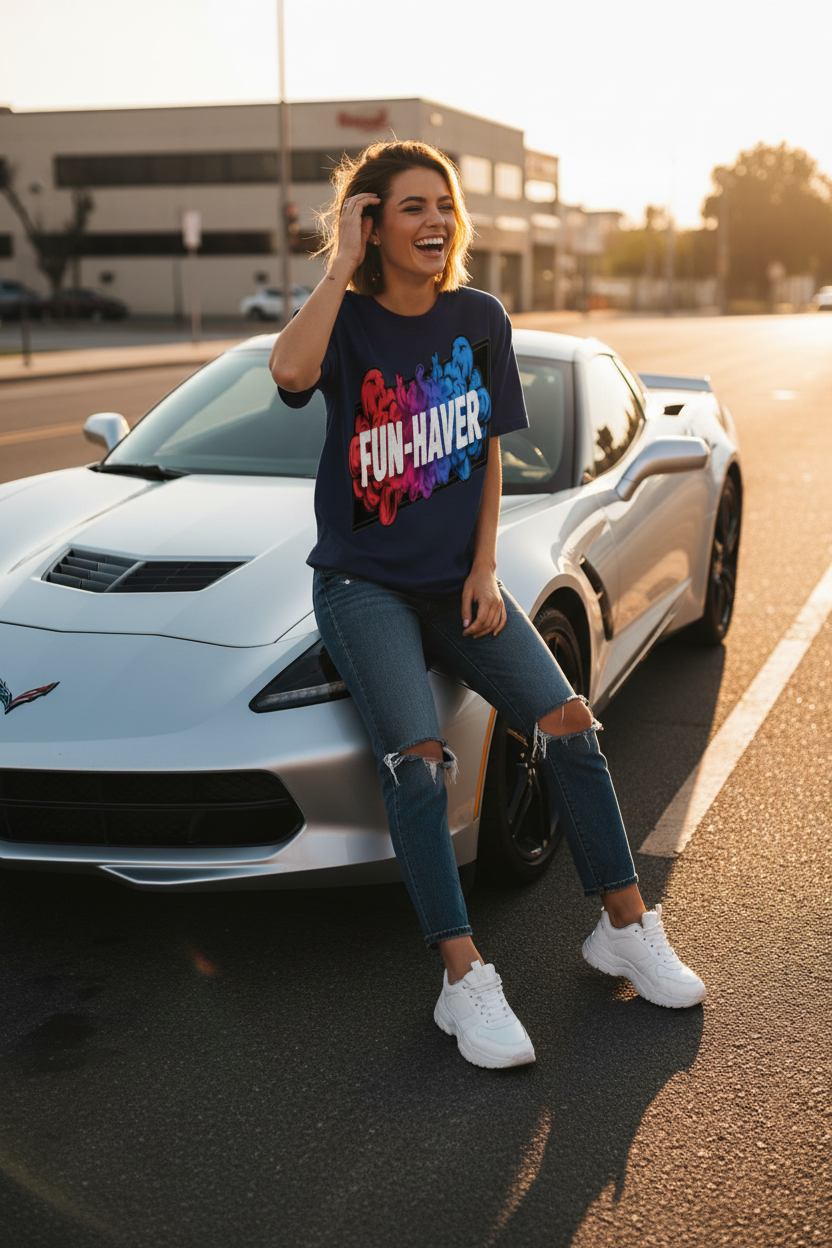 Essential Cotton Graphic T-Shirt — FUN-HAVER Design | Eaton Brothers