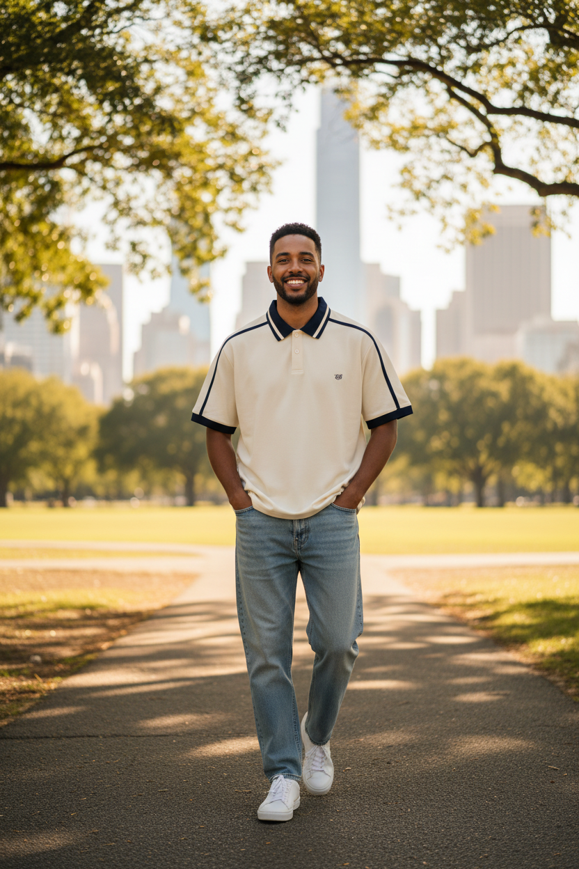 Contrast Piping Raglan Polo Shirt II — EB Monogram | Eaton Brothers
