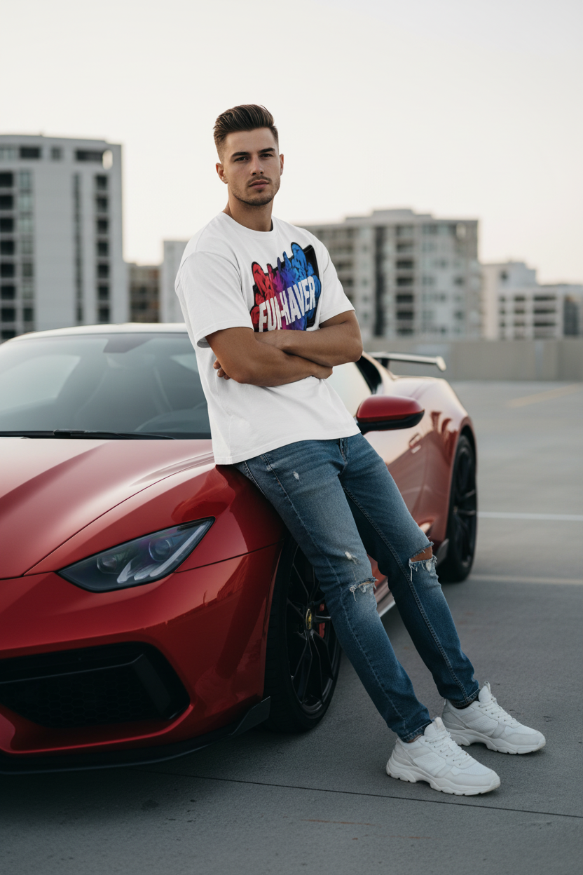 Heavyweight Boxy Graphic T-Shirt — FUN-HAVER Design | Eaton Brothers