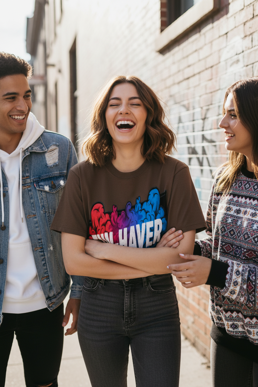 Essential Cotton Graphic T-Shirt — FUN-HAVER Design | Eaton Brothers