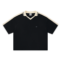 Unisex Color Block Polo Shirt- EB Monogram