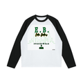 Color-Blocked Raglan Long-Sleeve T-Shirt (EB logo print)
