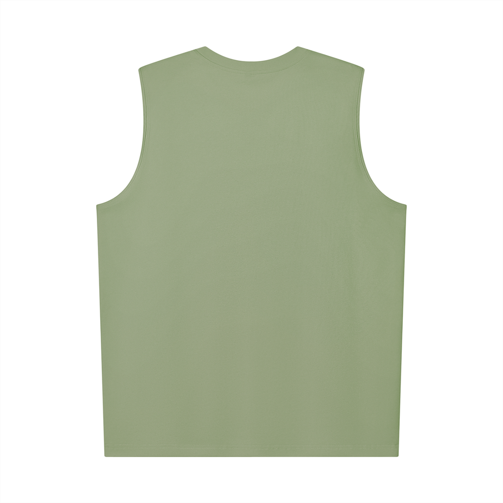 Men’s Oversized Cotton Tank Top- Week-End Forecast/Fishing Design
