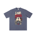 Vintage Wash Drop Shoulder T-Shirt — Love Birds Design | Eaton Brothers