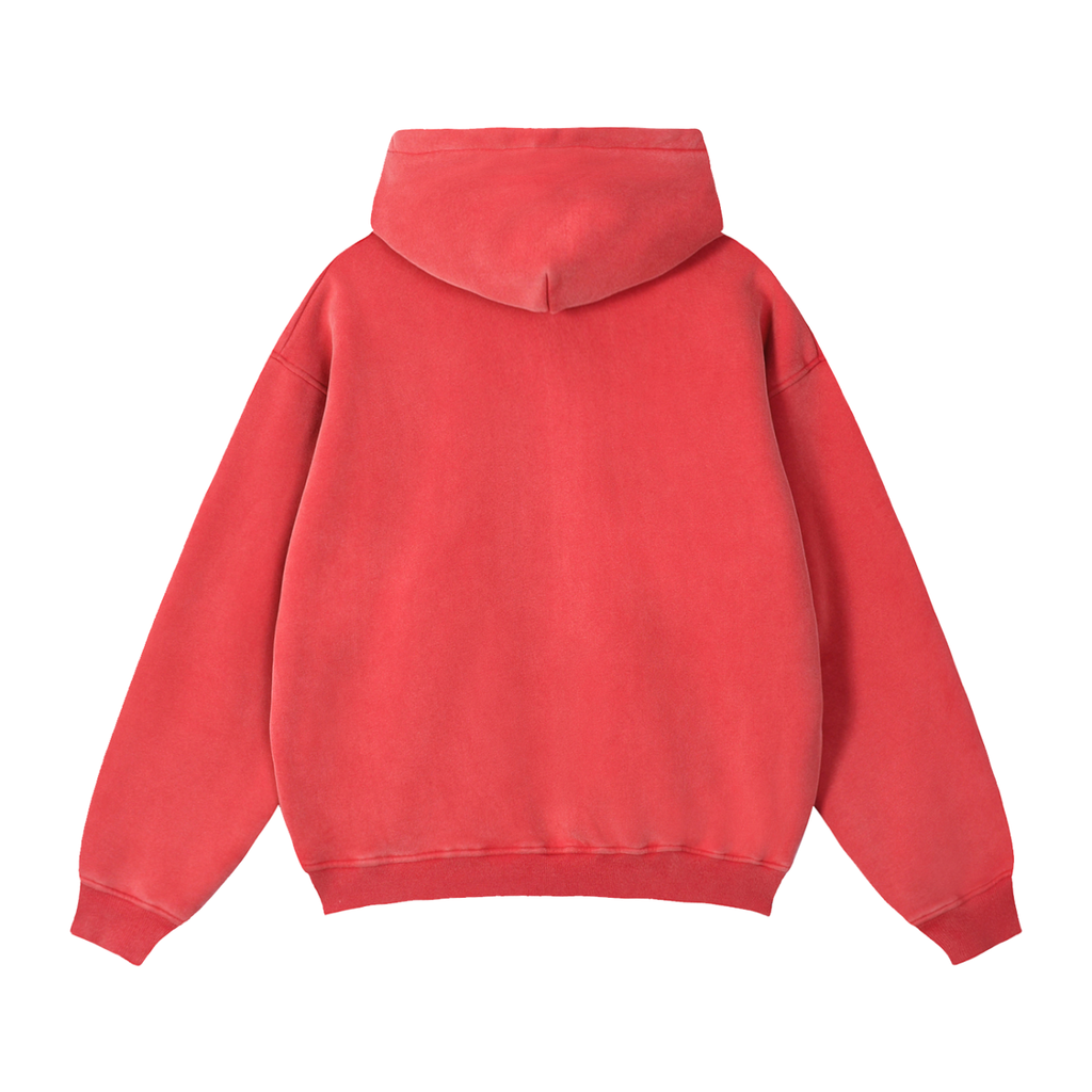 Zip-Through Boxy Fleece Hoodie- Eaton Brothers