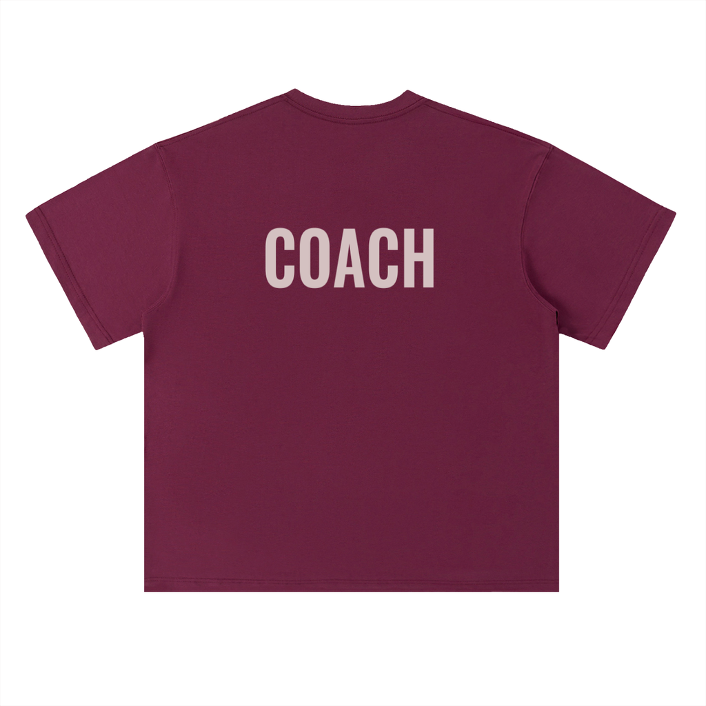 Heavyweight Drop Shoulder Cotton T-Shirt- Varsity Dept- Coach