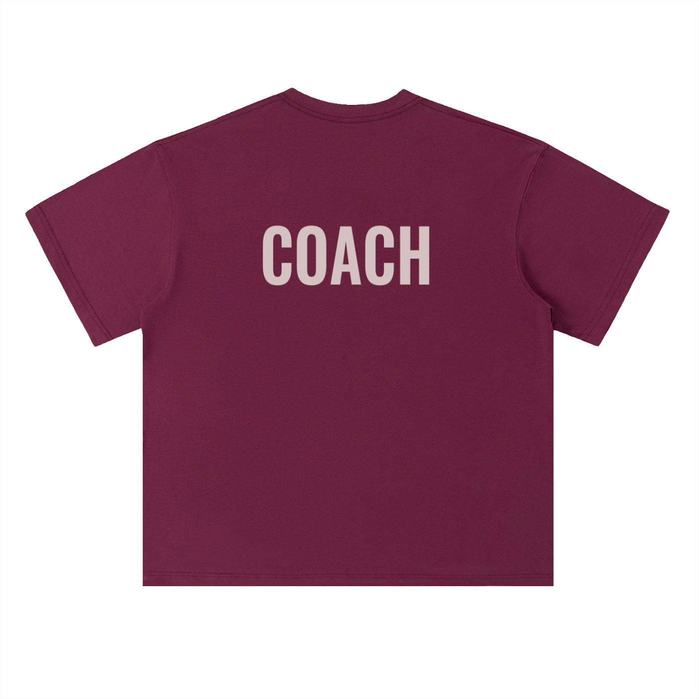Heavyweight Drop Shoulder Cotton T-Shirt- Varsity Dept- Coach