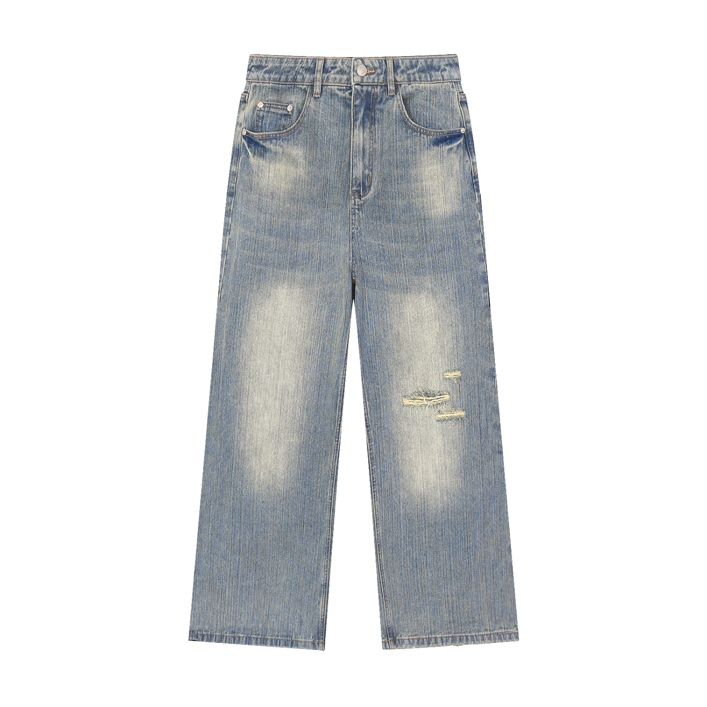 Vintage Wash Distressed Denim Jeans — Eaton Brothers — Ruff Hydes