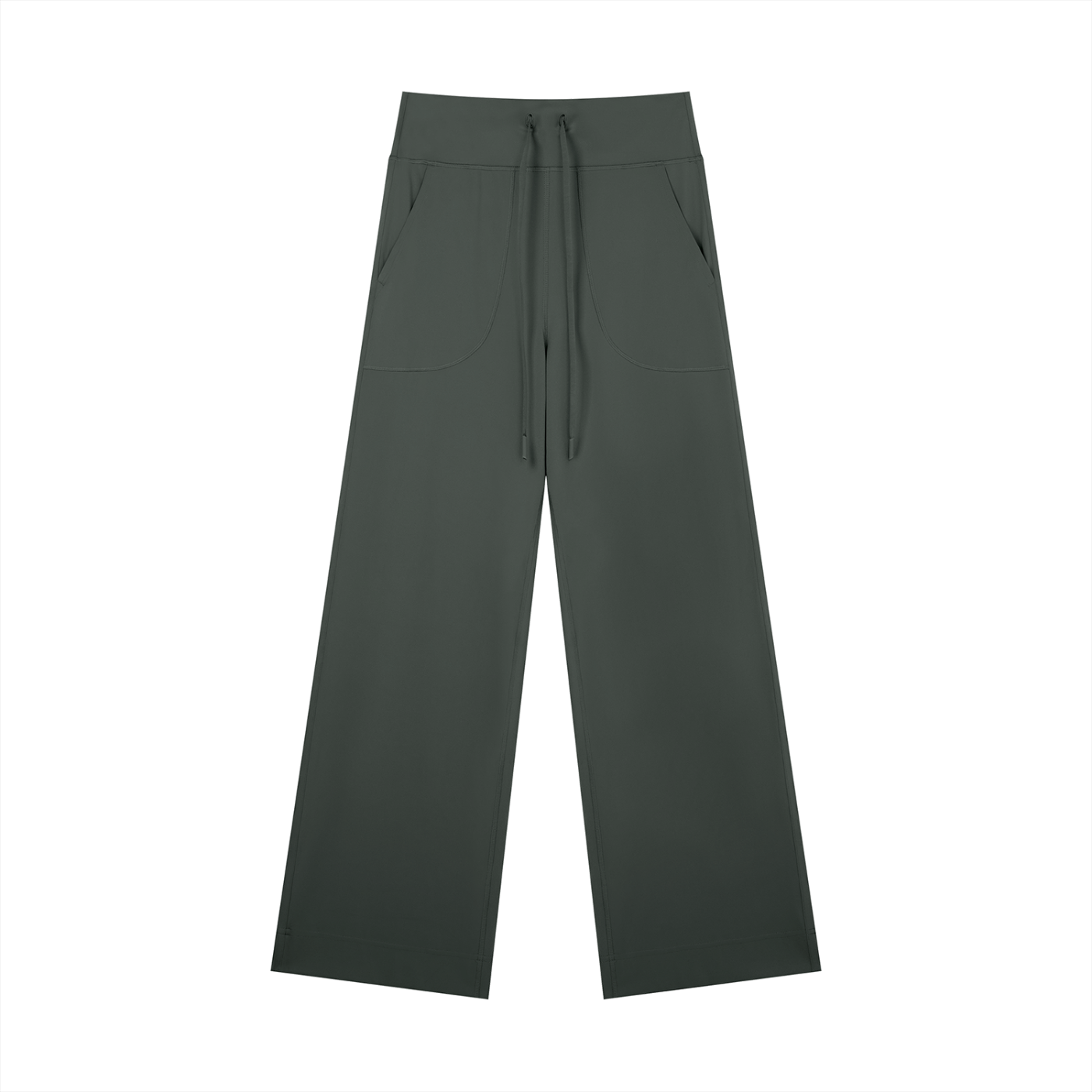 Women’s High Rise Straight Leg Yoga Pants (DARK GRAY)