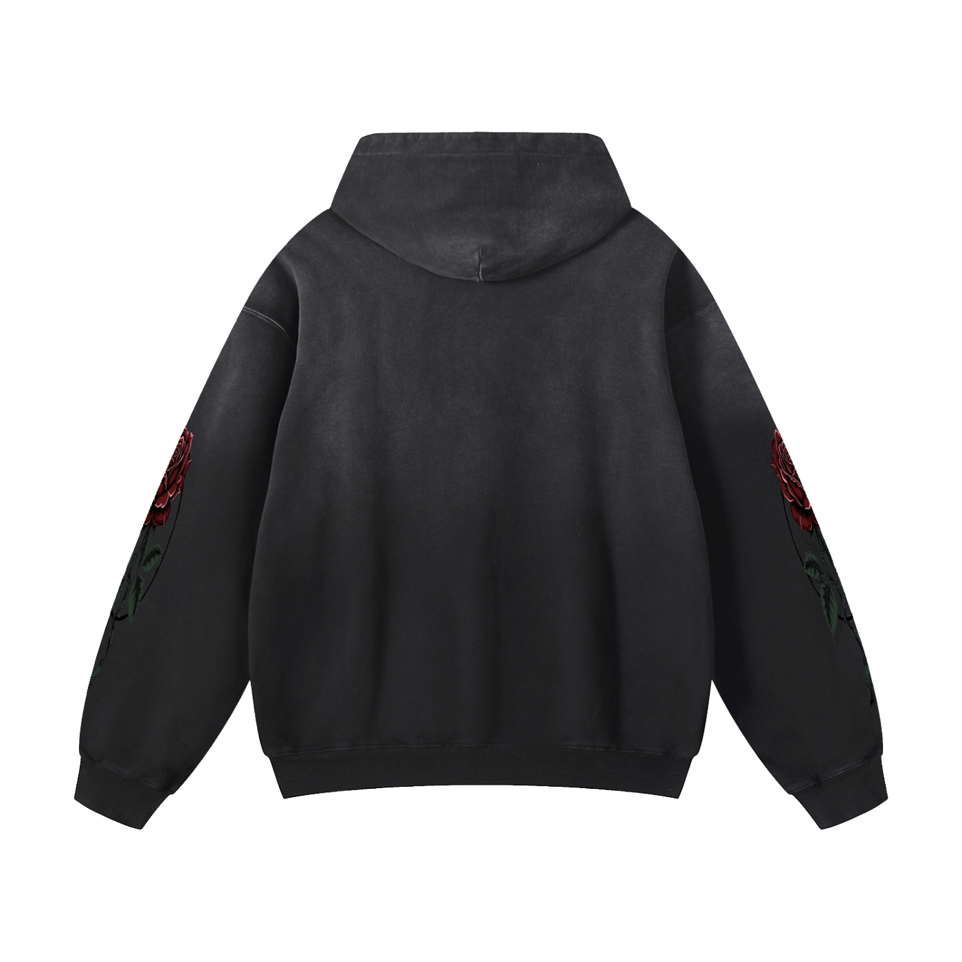 Heavyweight Sunfade Oversized Hoodie- Gothic Punk Mechanical Nun- design