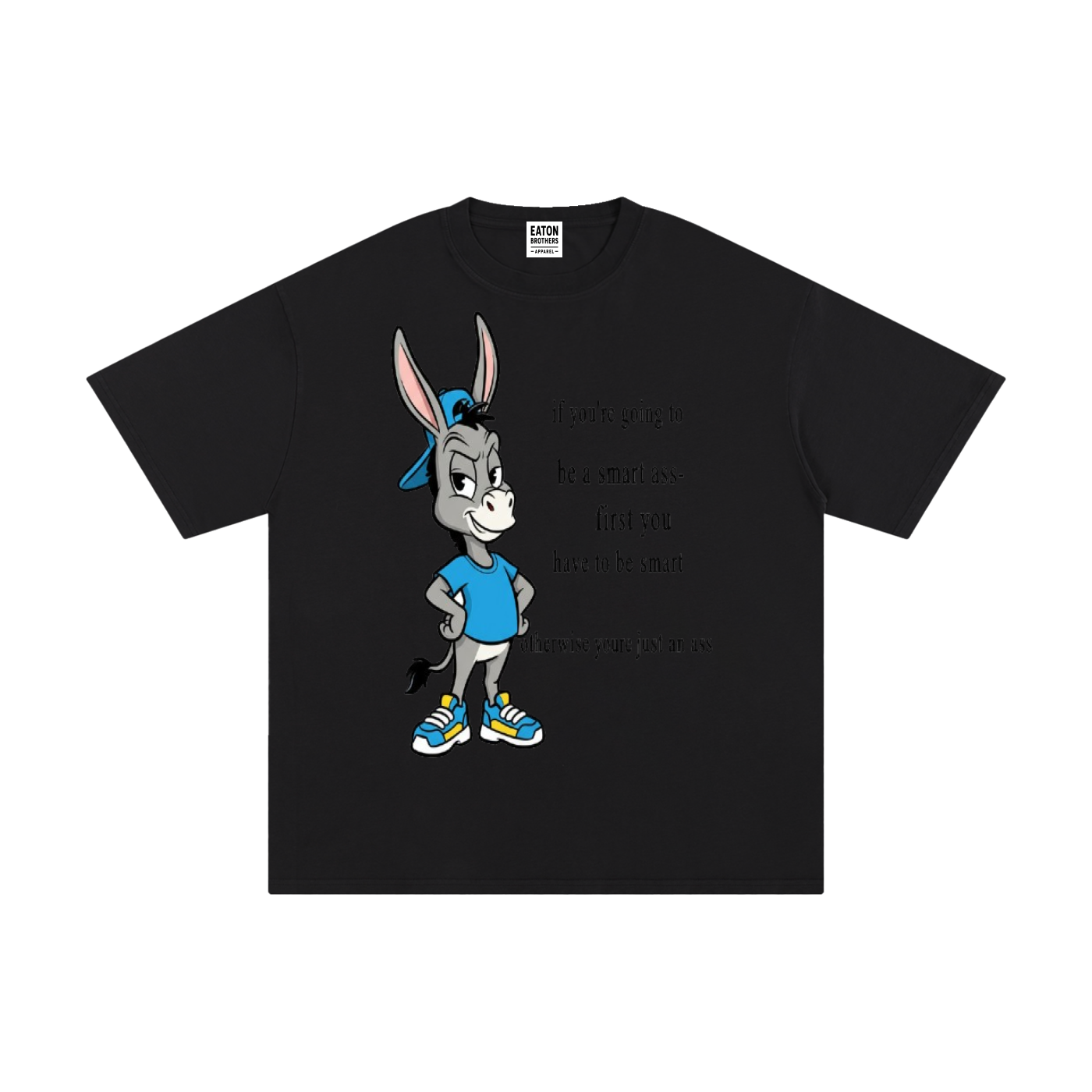 Unisex Pure Cotton T-Shirt — Funny Donkey Design