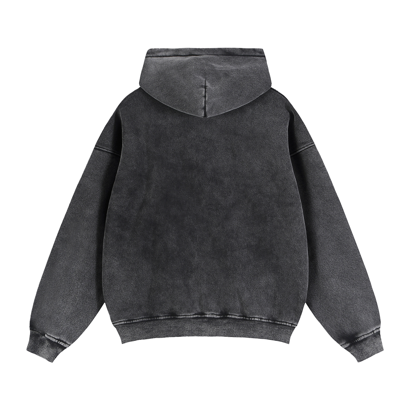 Zip-Through Boxy Fleece Hoodie- Eaton Brothers