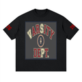 Streetwear Loose Drop Shoulder T-Shirt- Varsity Dept- Coach/2026