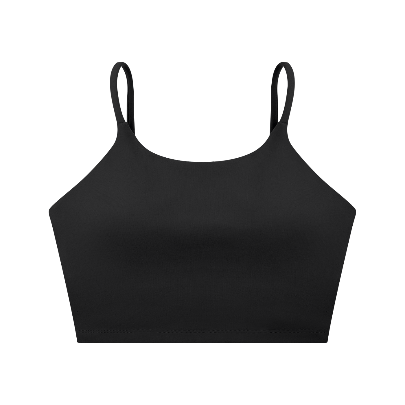Spaghetti Strap Yoga Sports Bra (BLACK)