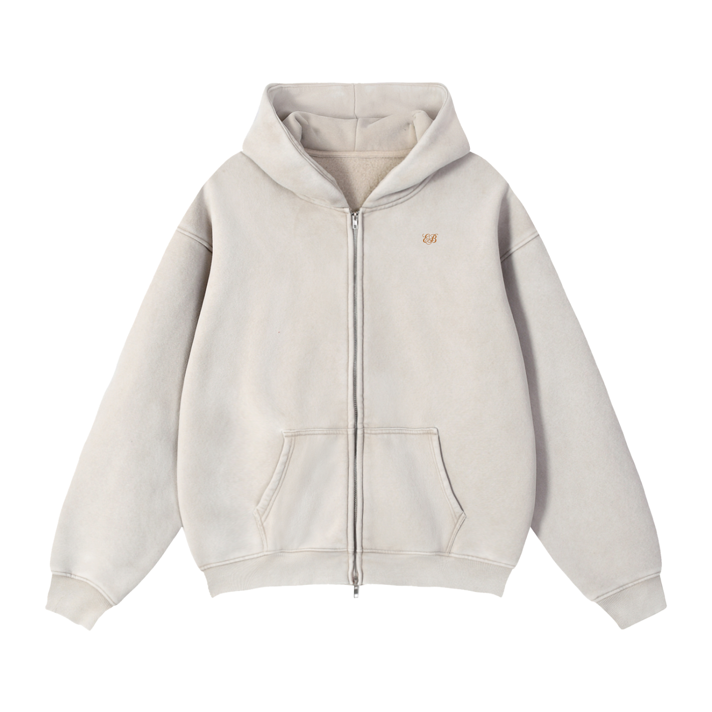 Zip-Through Boxy Fleece Hoodie — Eaton Brothers