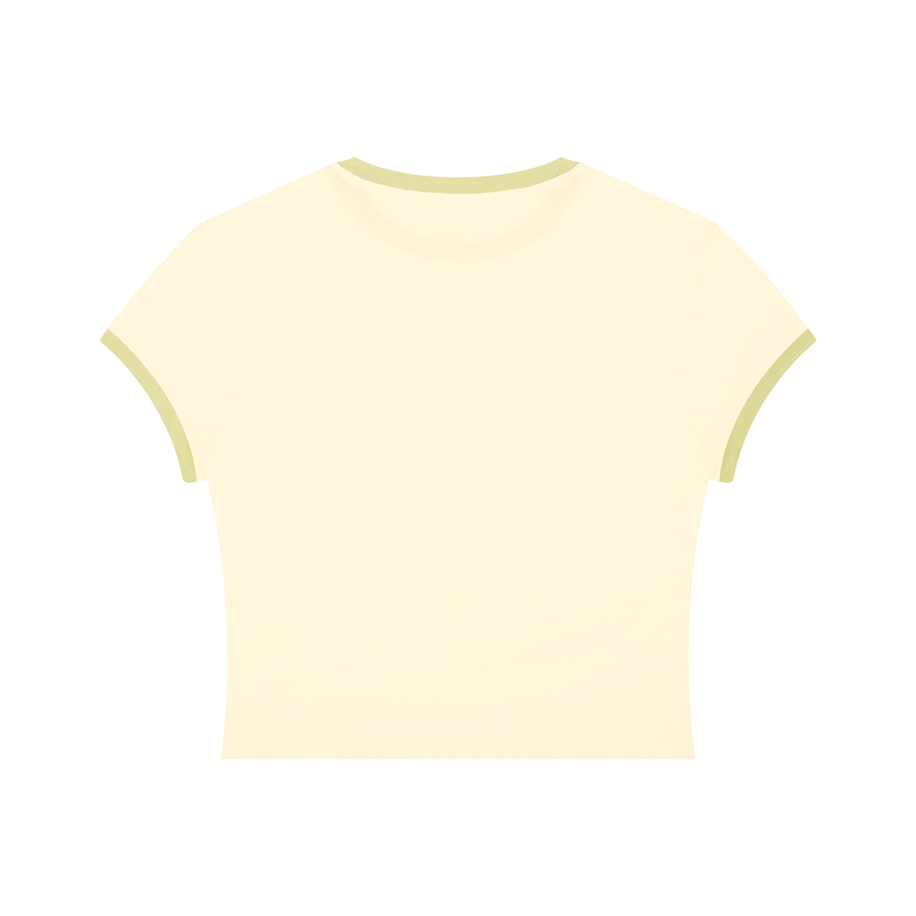 Women's Slim Color Block T-Shirt (FLORAL DESIGN PRINT)