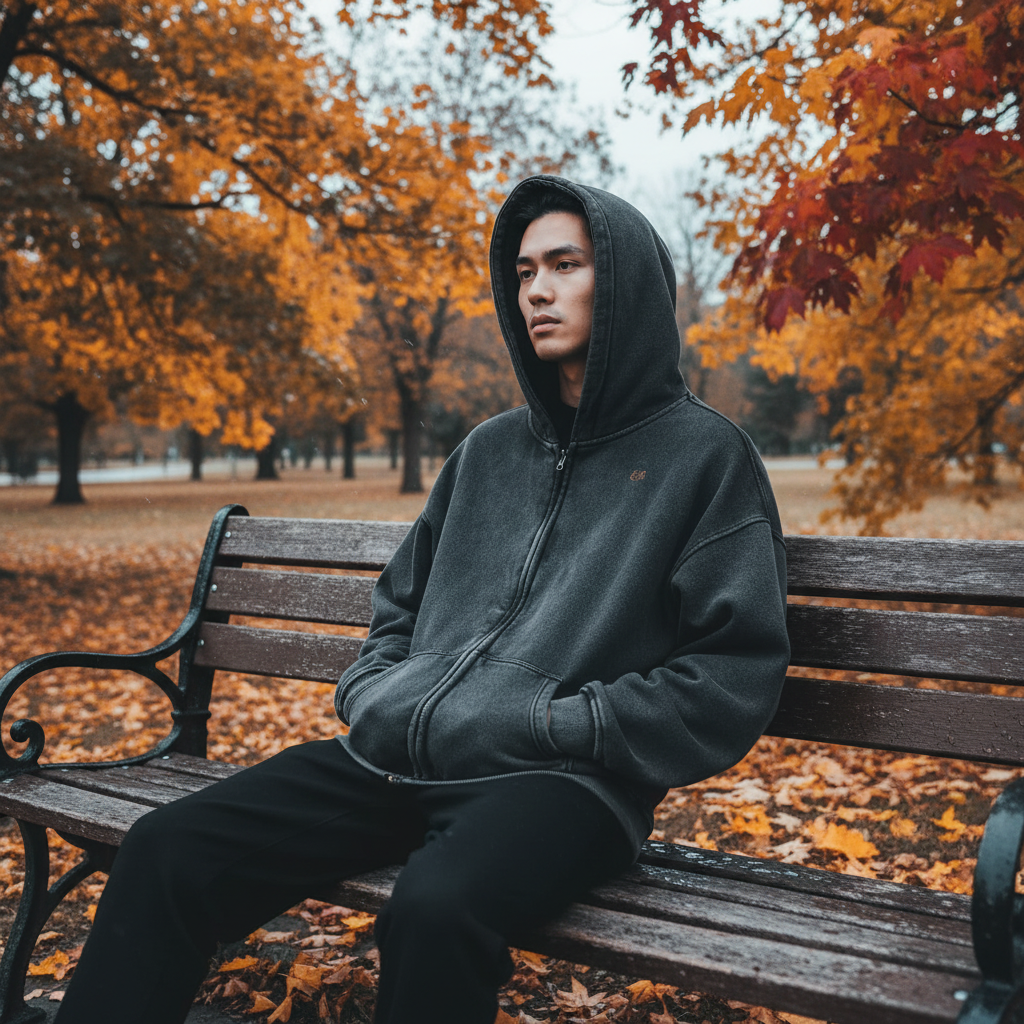 Zip-Through Boxy Fleece Hoodie — Eaton Brothers